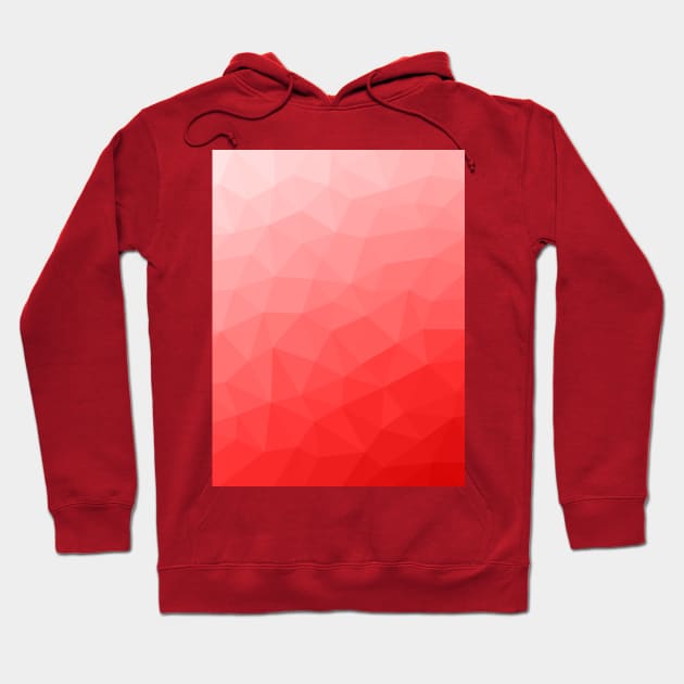 Red gradient geometric mesh pattern Hoodie by PLdesign